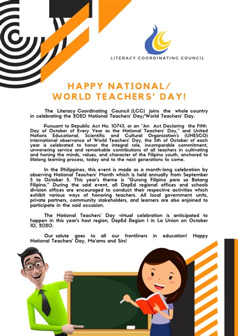LCC Celebrates the 2020 National Teachers’ Day/ .